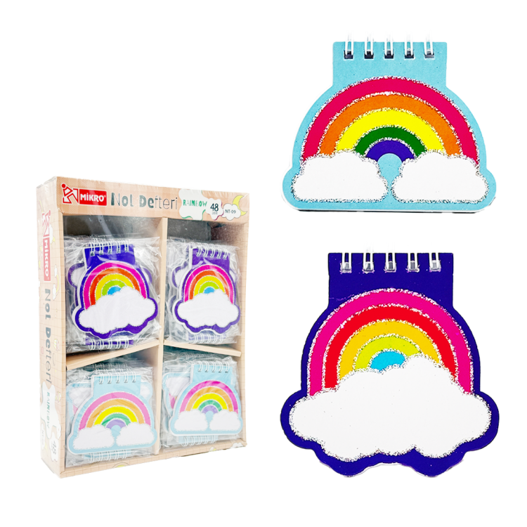 MİKRO NT-09 RAİNBOW NOT DEFTERİ 48Lİ