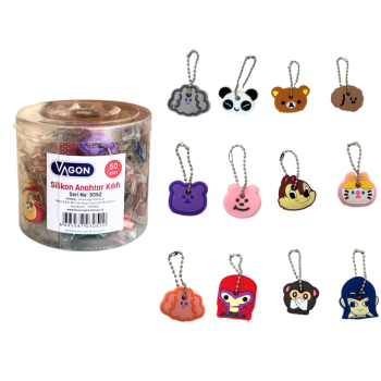 VAGON 3052 SİLİKON ANAHTAR KILIFI 50'Lİ