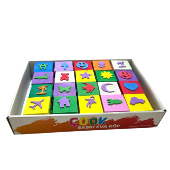 ÇOOK EVA SÜNGER KÜP BASKI 20'Lİ *18 ÇOOK EVA SÜNGER KÜP BASKI 20'Lİ *18