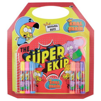 KRAL ŞAKİR KS-0200 BOYAMA SETİ BLİSTERLI ^ >