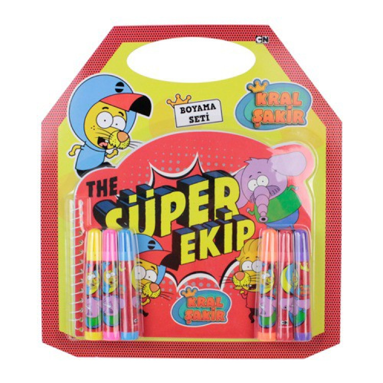 KRAL ŞAKİR KS-0200 BOYAMA SETİ BLİSTERLI ^