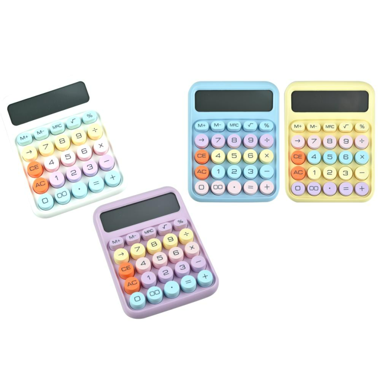 DEXIN MDX-819 RENKLİ  HESAP MAKİNESİ*96