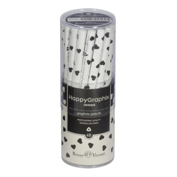 HAPPY GRAPHİX 21-0062-26 JUMBO KURŞUN KALEM 4B 3,5MM KARE 30'LU PAKET >