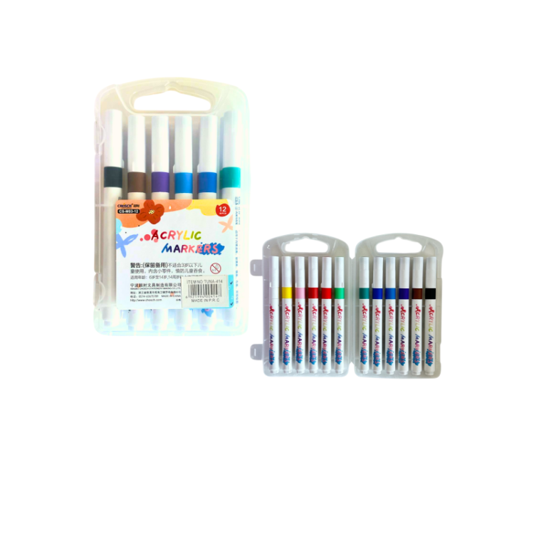 CHOSCH CS-M03-12 AKRİLİK MARKER 12Lİ >