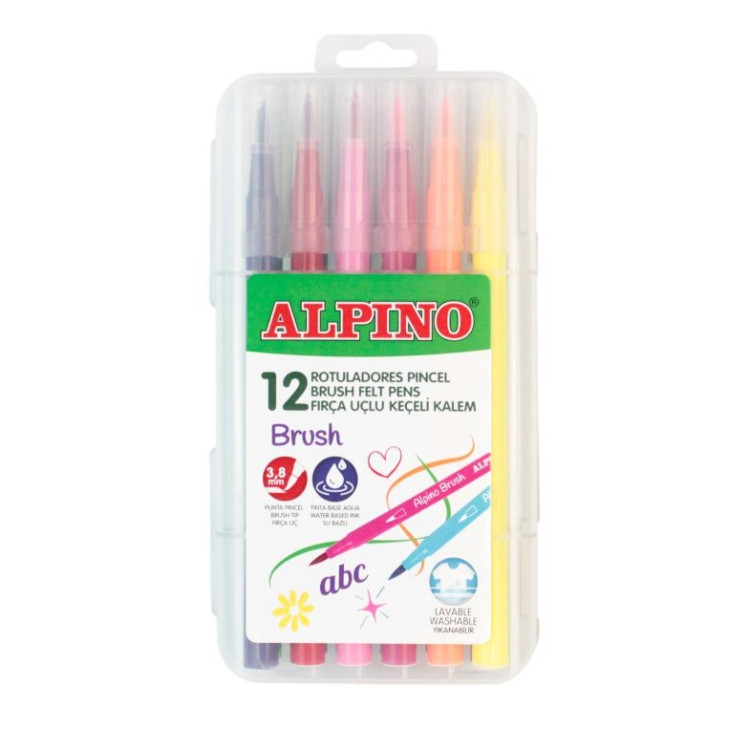 ALPINO AR-001096 FIRÇA UÇLU KEÇELİ KALEM 12'Lİ