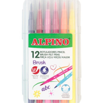 ALPINO AR-001096 FIRÇA UÇLU KEÇELİ KALEM 12'Lİ ALPINO AR-001096 FIRÇA UÇLU KEÇELİ KALEM 12'Lİ