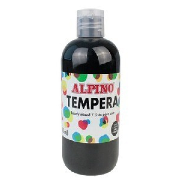 ALPINO DM-030180 TEMPERA SULU BOYA 250ML-SİYAH