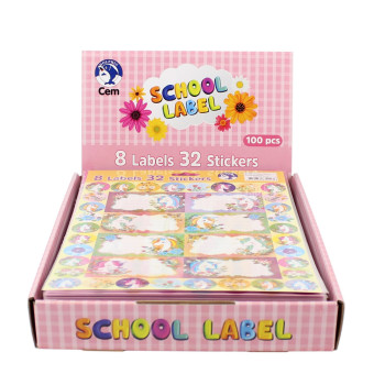 DOLPHIN LA4-GIRLS SİMLİ OKUL ETİKETİ 100'LÜ