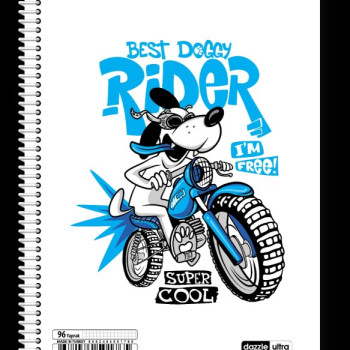 A-4 DAZZLE SPİRALLİ PP (4 RENK)  ULTRA BEYAZ 120 YP ÇİZGİLİ *4