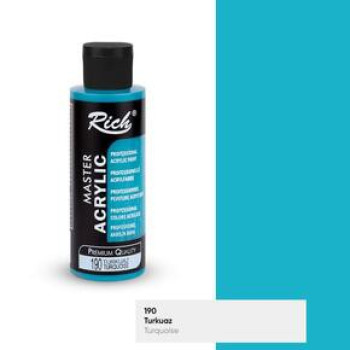 RİCH MASTER AKRİLİK BOYA TURKUAZ 120 CC