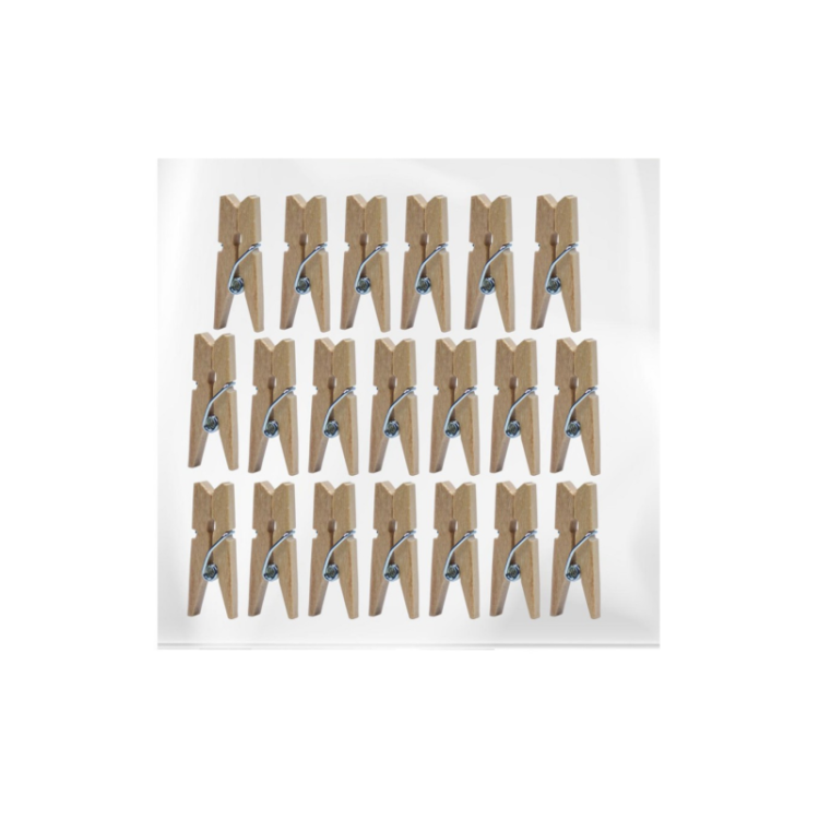 EMİN NATUREL AHŞAP MANDAL 3,5CM* 12Lİ*12