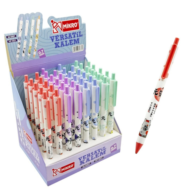 MİKRO MP-8821 VERSATİL KALEM 0.7MM 48Lİ