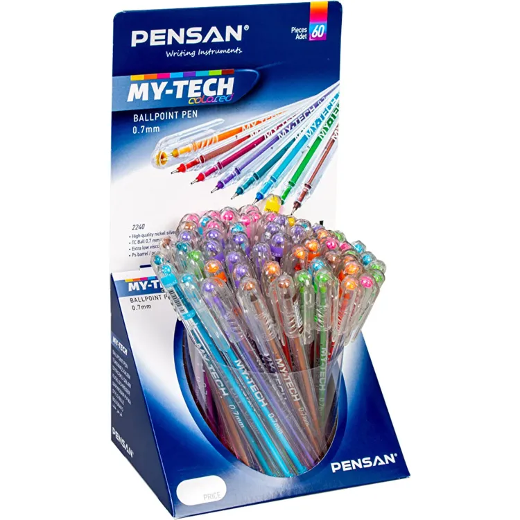 PENSAN 2240 MY-TECH TÜKENMEZ KALEM KARIŞIK RENKLİ 60LI *16