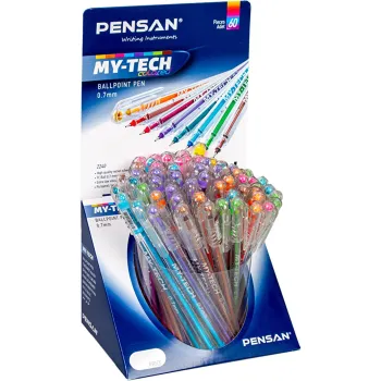 PENSAN 2240 MY-TECH TÜKENMEZ KALEM KARIŞIK RENKLİ 60'LI *16 PENSAN 2240 MY-TECH TÜKENMEZ KALEM KARIŞIK RENKLİ 60'LI *16