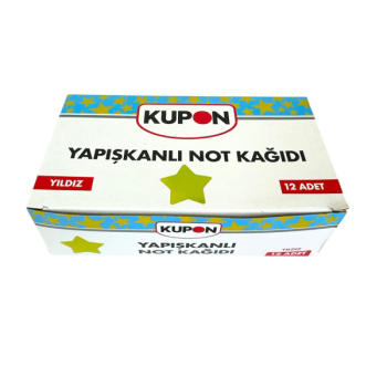 KUPON KYP-531 YAPIŞKANLI POSTİT YILDIZ 12'Lİ*36 KUPON KYP-531 YAPIŞKANLI POSTİT YILDIZ 12'Lİ*36