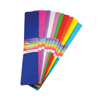 FİXPOİNT P-0193 KRAPON KAĞIDI KARIŞIK RENK 1,5MT*50CM 10'LU *20