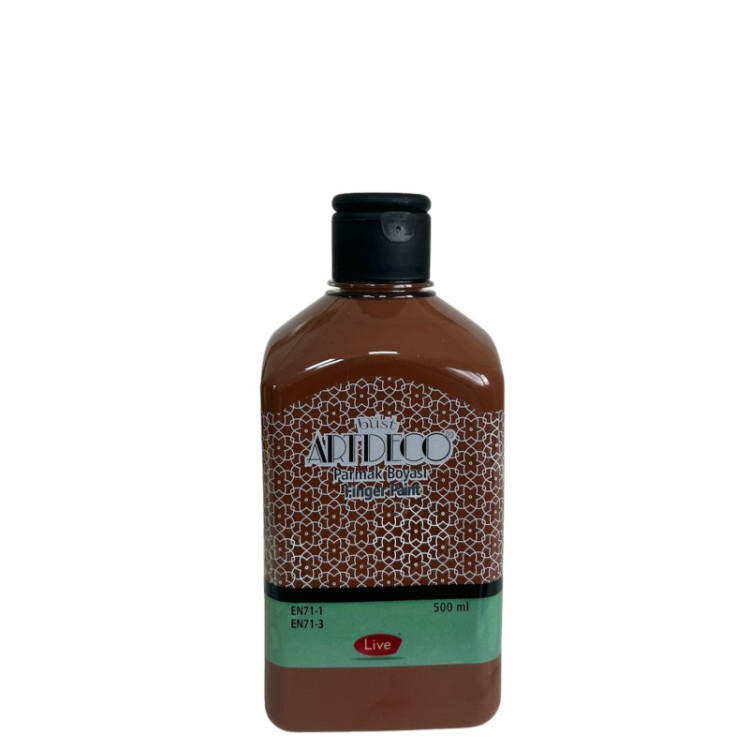 ARTDECO PARMAK BOYASI 500 ML KAHVERENGİ *36 >
