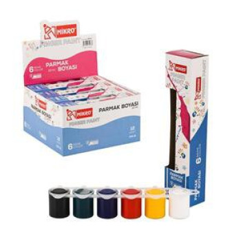 MİKRO PM-6 PARMAK BOYASI 6'LI 22ML *72 MİKRO PM-6 PARMAK BOYASI 6'LI 22ML *72