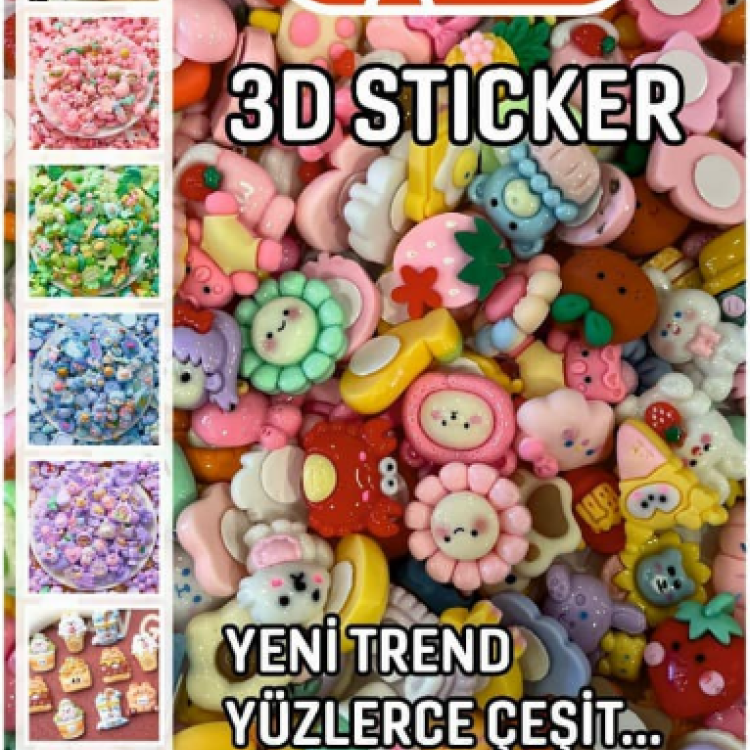 VAGON 3027 YAPIŞKANLI PLASTİK MİNİ AKSESUAR 200LÜ