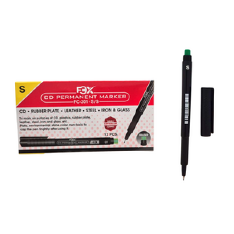 FCX 201-S/S S UÇ SİYAH CD KALEMİ 12'Lİ PAKET >