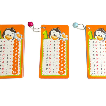 ODAK ZİNCİRLİ ÇARPIM TABLOSU KARTLARI 10'LU