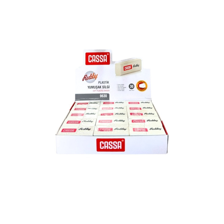 CASSA 9630 YUMUŞAK SİLGİ 30LU PAKET *36 >