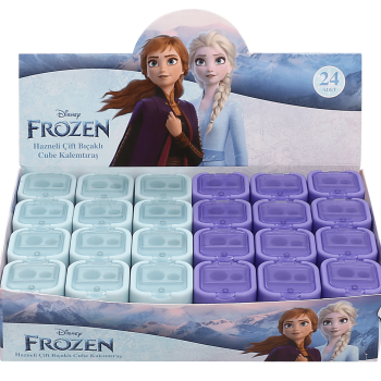 KAMP.FROZEN HAZNELİ ÇİFT BIÇAKLI CUBE KALEMTIRAŞ WONDER-IC 24'LÜ ^*30 KAMP.FROZEN HAZNELİ ÇİFT BIÇAKLI CUBE KALEMTIRAŞ WONDER-IC 24'LÜ ^*30