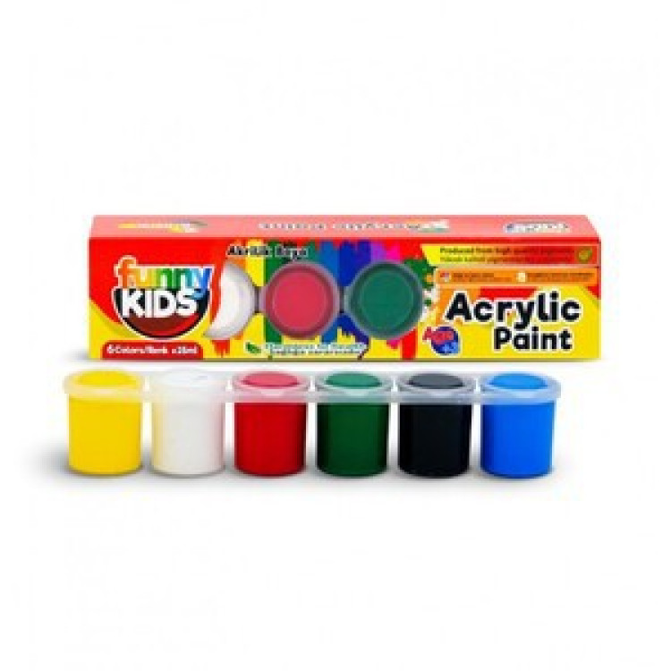 FUNNY KIDS AKRİLİK BOYA 6LI 60 cc*72