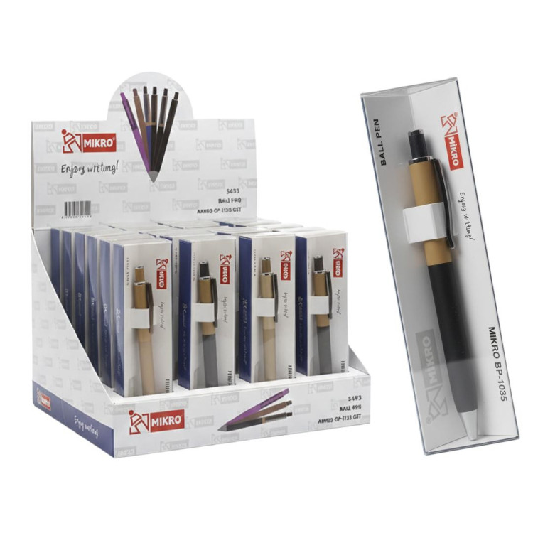 MİKRO BP-1035 STANDLI TÜKENMEZ KALEM 36LI