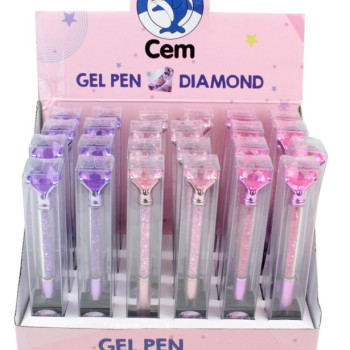 26035010 DOLPHIN GP-3725 TAŞLI JEL KALEM 2 RENK 12'Lİ PAKET