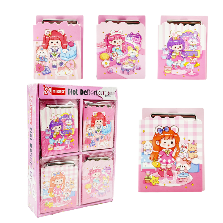 MİKRO NT-19 CUTE GİRL NOT DEFTERİ 24LÜ