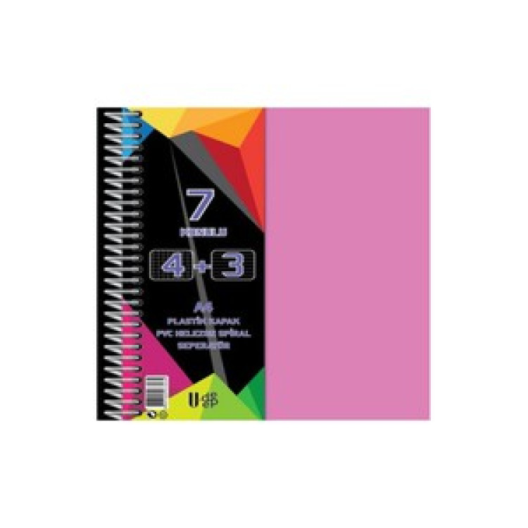U-DEEP PP KAPAK AYRAÇLI DEFTER 4+3 175YP.*28