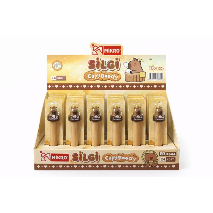 MİKRO ER-2544 CAPY BOODY FİGÜRLÜ SİLGİ 24LÜ