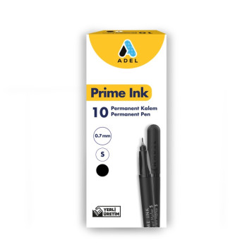 ADEL PRİME PERMANENT KALEM S SİYAH 10'LU PAKET > ADEL PRİME PERMANENT KALEM S SİYAH 10'LU PAKET >