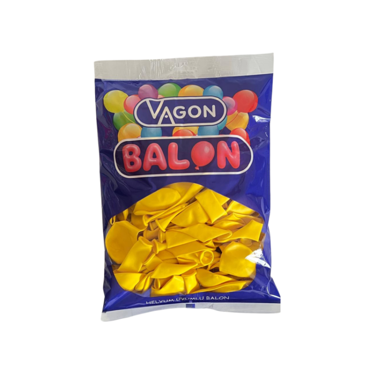 VAGON 8003 SARI BALON 100'LÜ*30