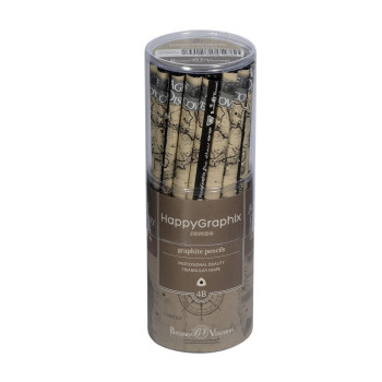 HAPPY GRAPHİX 21-0062-16 JUMBO KURŞUN KALEM 4B 3,5MM HARİTA 30LU PAKET >