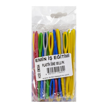 EMİN EM-354 PLASTİK İĞNE 5 RENK 100'LÜ*250 EMİN EM-354 PLASTİK İĞNE 5 RENK 100'LÜ*250