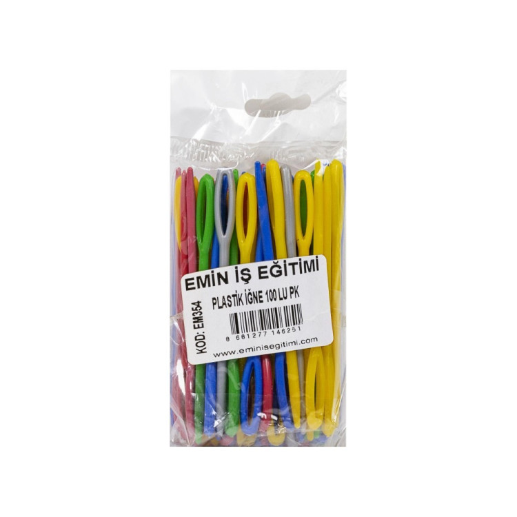 EMİN EM-354 PLASTİK İĞNE 5 RENK 100LÜ*250