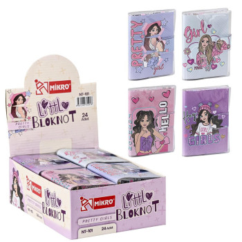 MİKRO NT-101 PRETTY GIRLS NOT DEFTERİ 24'LÜ *18