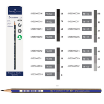 FABER C.GOLDFABER DERECELİ KALEM 8B 12'Lİ FABER C.GOLDFABER DERECELİ KALEM 8B 12'Lİ