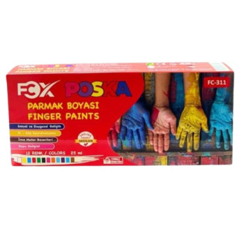 FCX FC-311 POSKA PARMAK BOYA 12'Lİ *36 FCX FC-311 POSKA PARMAK BOYA 12'Lİ *36