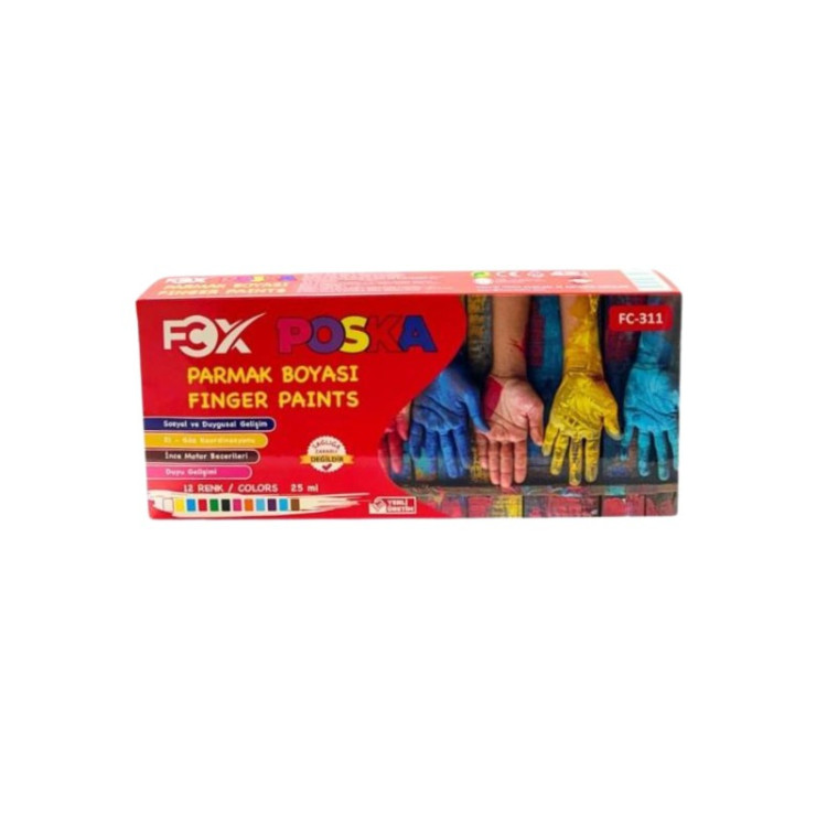 FCX FC-311 POSKA PARMAK BOYA 12Lİ