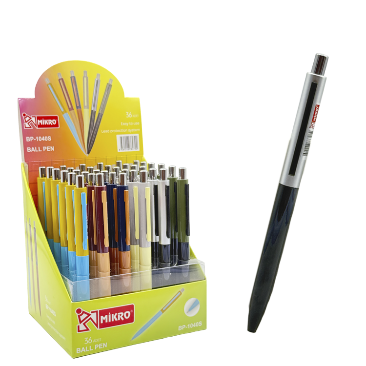 MİKRO BP-1040S  STANDLI TÜKENMEZ KALEM 36LI