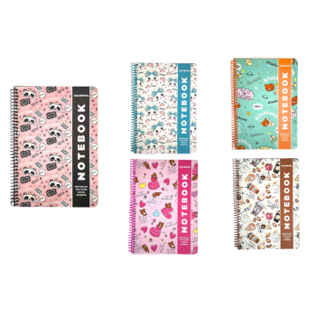 KROP STİCKERLİ ÇİZGİLİ  DEFTER COLORFUUL-26 100 YPR.12'Lİ PAKET > *8