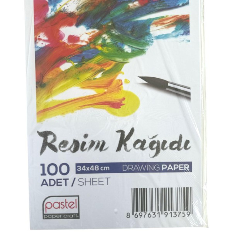 PASTEL RESİM KAĞIDI 100LÜ 35*50 *15***********