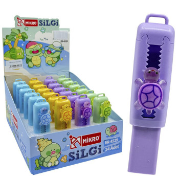 MİKRO ER-4529 TURTLES SÜRGÜLÜ SİLGİ 24'LÜ *32 MİKRO ER-4529 TURTLES SÜRGÜLÜ SİLGİ 24'LÜ *32