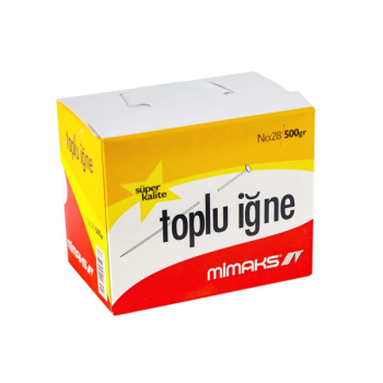 MİMAKS Tİ500 TOPLU İĞNE 28MM NİKEL 500GR NO:28 *40