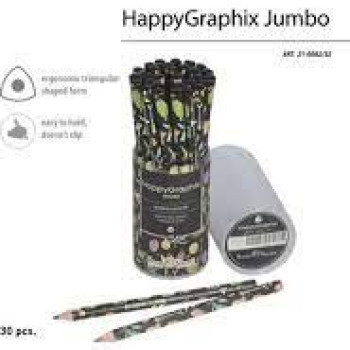 HAPPY GRAPHİX 21-0062-32 JUMBO KURŞUN KALEM 4B 3,5MM BOTANİK 30LU HAPPY GRAPHİX 21-0062-32 JUMBO KURŞUN KALEM 4B 3,5MM BOTANİK 30LU