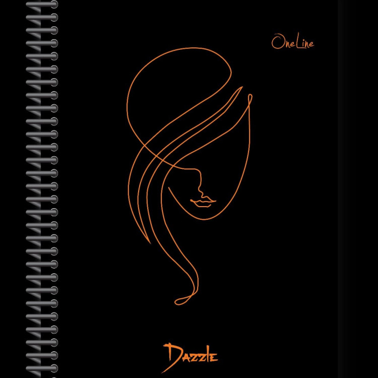 A-4 DAZZLE BLACK SPİRALLİ PP KAPAK 96 YP ÇİZGİLİ *4