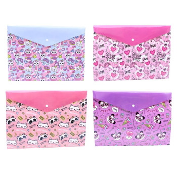 MİKRO MD-08 DESENLİ ÇITÇIT DOSYA 12'Lİ KIZ*48 >